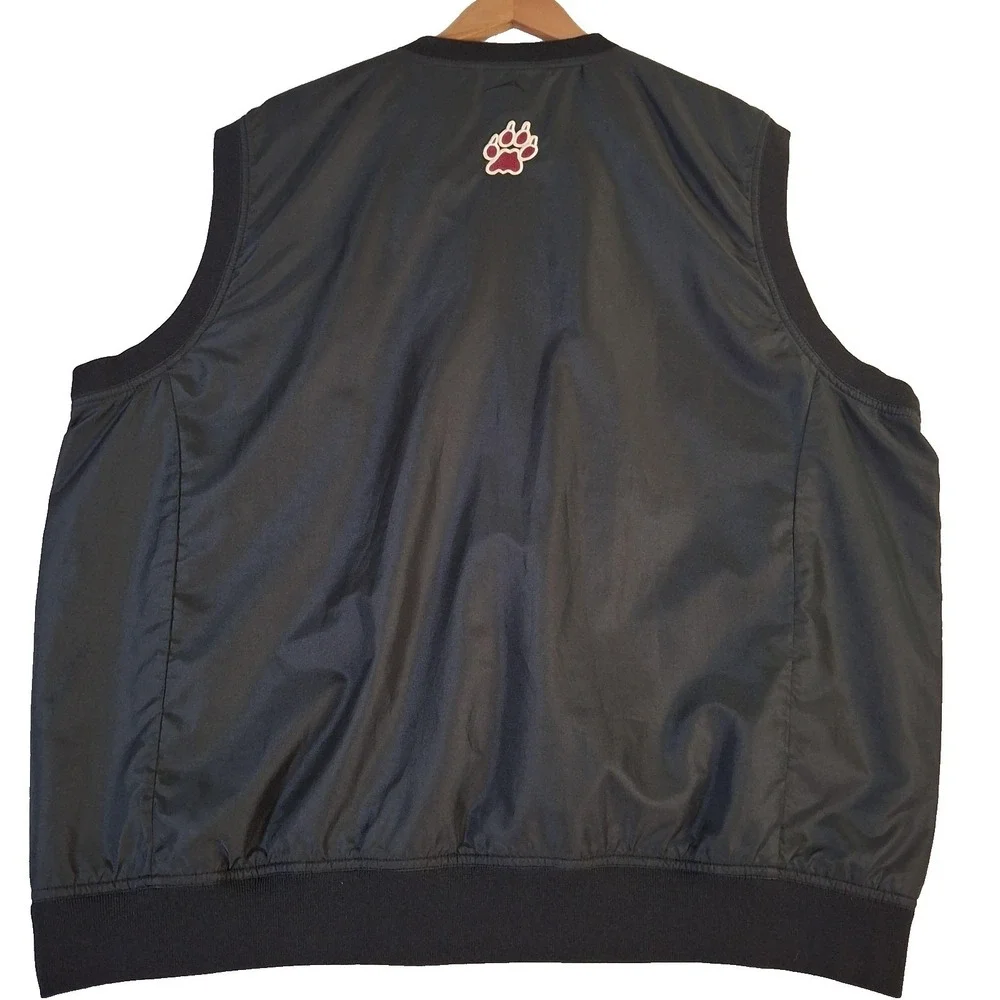 Lafayette Leopards Windbreaker Vest Mens XL‎ Black V-Neck Pullover Golf Acuity